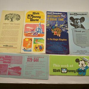 Disney World Brochure, flyer, Other early 70s Vintage *Ephemera